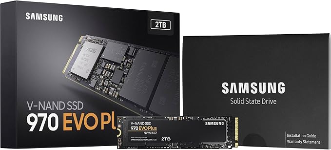 Samsung 970 EVO Plus 2 TB PCIe NVMe M.2 Internal Solid State Drive (SSD) (MZ-V7S2T0)