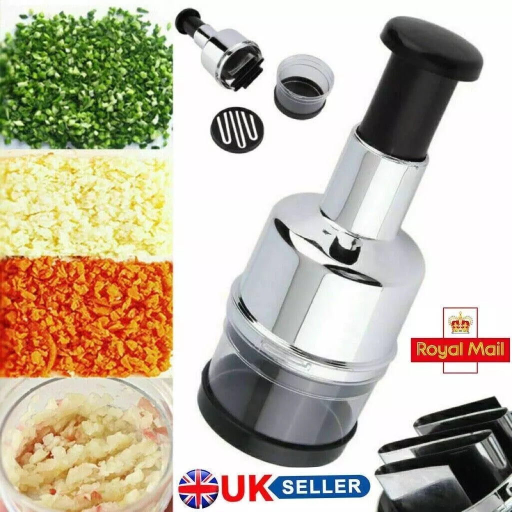 Kitchen Slap Chop Garlic Onion Vegetable Slicer Chopper Cutter Food Peeler Dicer