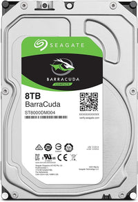 Thumbnail for Seagate BarraCuda, 8TB, Internal Hard Drive, 3.5 Inch, SATA, 6GB/s,, 5,400 RPM, 256MB Cache, for Computer Desktop PC, FFP (ST8000DMZ04/004).