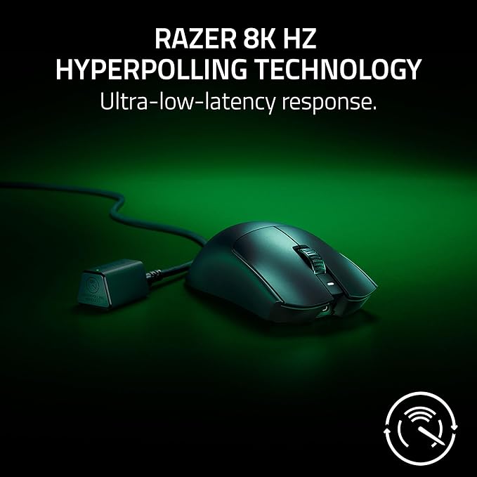 Razer Viper V3 Pro - Ultra-lightweight Wireless Esports Gaming Mouse (8K Hz HyperPolling, 54g Lightweight Design, Focus Pro Sensor 35K DPI, HyperSpeed Wireless, 95 hours Battery Life) Black