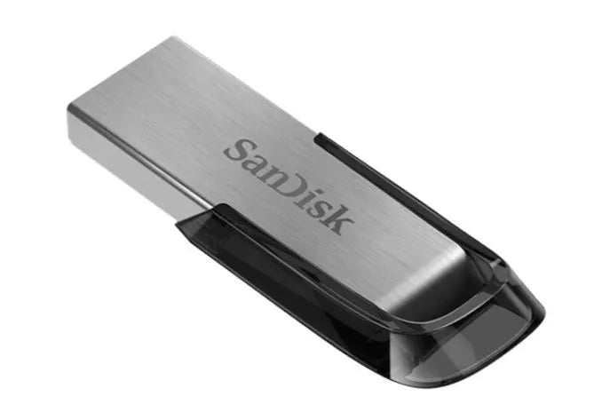 SanDisk 126905 Ultra Flair 32 GB USB 3.0 Flash Drive, Upto 150MB/s read - silver/Black