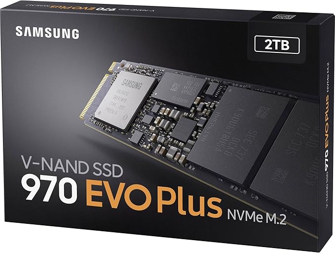 Samsung 970 EVO Plus 2 TB PCIe NVMe M.2 Internal Solid State Drive (SSD) (MZ-V7S2T0)