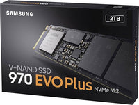 Thumbnail for Samsung 970 EVO Plus 2 TB PCIe NVMe M.2 Internal Solid State Drive (SSD) (MZ-V7S2T0)