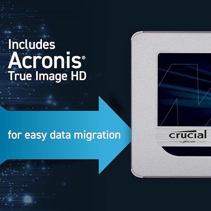 Crucial MX500 2TB 3D NAND SATA 2.5 Inch Internal SSD - Up to 560MB/s - CT2000MX500SSD1