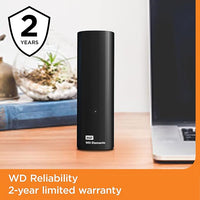 Thumbnail for WD 20TB Elements External Hard Drive, Desktop HDD storage, USB 3.0 compatible, Fast Transfer rates, Plug-and-play storage for all your pictures, videos, music and documents, Black