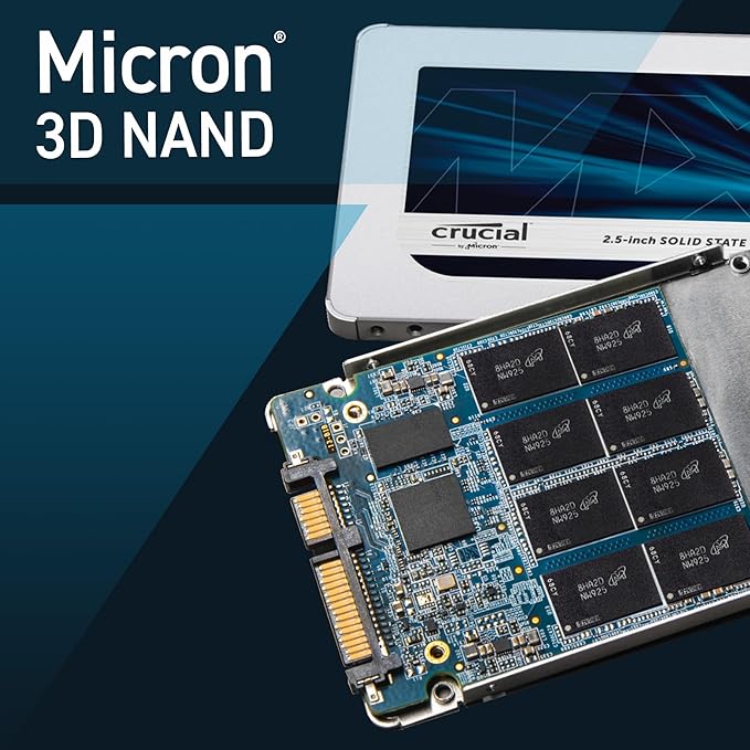 Crucial MX500 2TB 3D NAND SATA 2.5 Inch Internal SSD - Up to 560MB/s - CT2000MX500SSD1