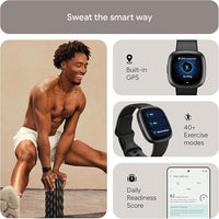 Thumbnail for Fitbit Versa 4 Fitness Smartwatch with built-in GPS and up to 6 days battery life - compatible with Android and iOS.