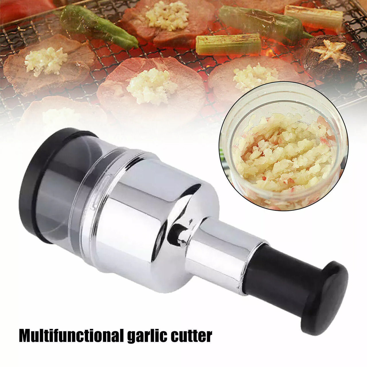 Kitchen Slap Chop Garlic Onion Vegetable Slicer Chopper Cutter Food Peeler Dicer