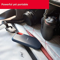 Thumbnail for Sandisk 2TB Extreme Portable SSD external drive, up to 1050 MB/s, read, 1,000MB/s write, external SSD, USB-C, solid state drive, IP65 rated for dust and water resistance