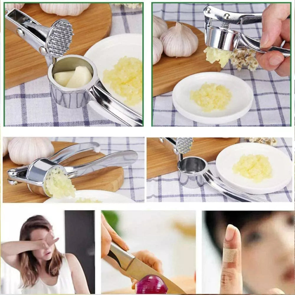 Garlic Press Ginger Presser Grinder Crusher Mincer Squeezer Kitchen Tool Cutter