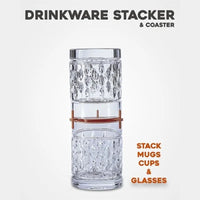 Thumbnail for All-match Organized Cup Stacker For Home Use Drinkware Stacker Retractable Adjustable Save Lockable Water Bottle Holder Shelf