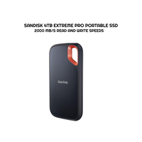 Thumbnail for SanDisk 4TB Extreme PRO Portable SSD external drive, up to 2000 MB/s read and write speeds, external SSD, solid state drive, IP65 rated for dust and water resistance, 256-bit AES hardware encryption