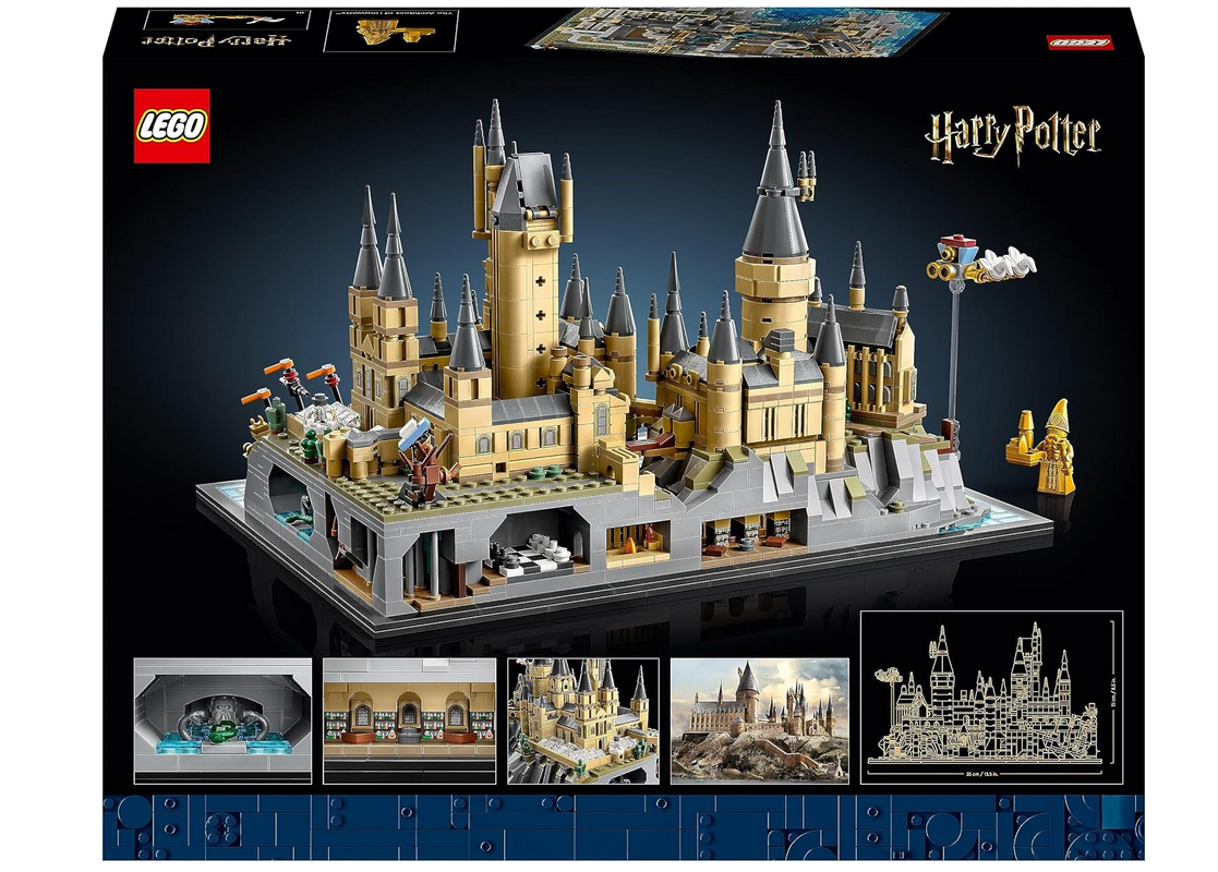 LEGO Harry Potter Hogwarts Castle and Grounds - Collectible Set for Adults incl. Main & Astronomy Towers, Great Hall, Chamber of Secrets & Architect Minifigure - 76419