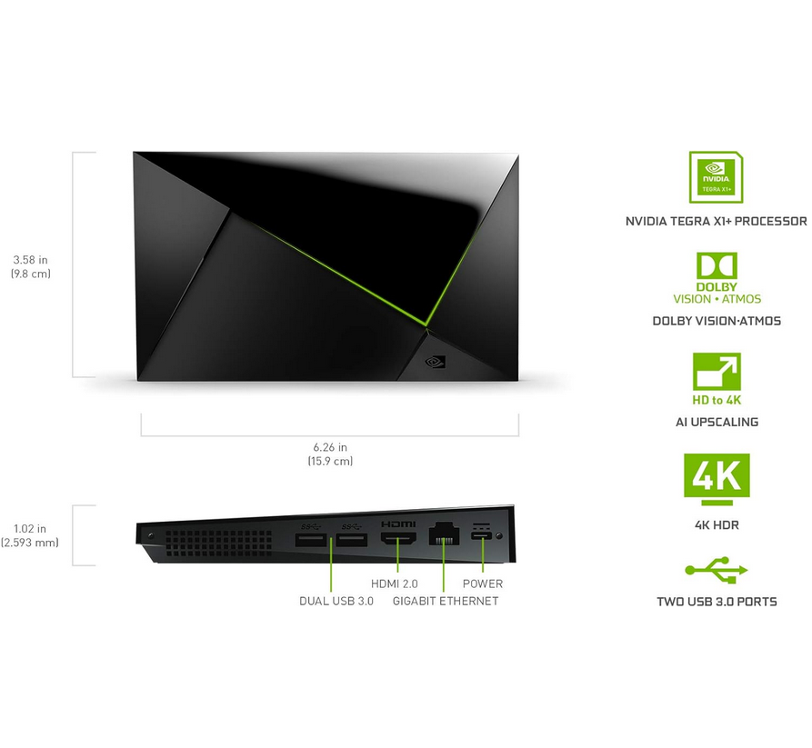 NVIDIA SHIELD Android TV Pro Streaming Media Player 4K