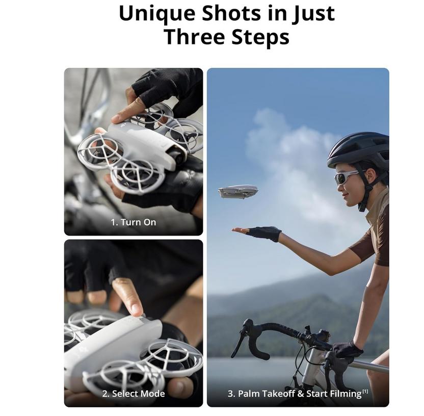 DJI Neo, Mini Drone with 4K UHD Camera for Adults (Controller-Free)