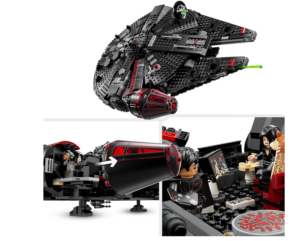 LEGO Star Wars The Dark Falcon Starship Set, Vehicle Building Toy for 10 Plus Year Old Boys & Girls, with 6 Minifigures Incl. C-3PO, Birthday Gift for Kids and Fans 75389