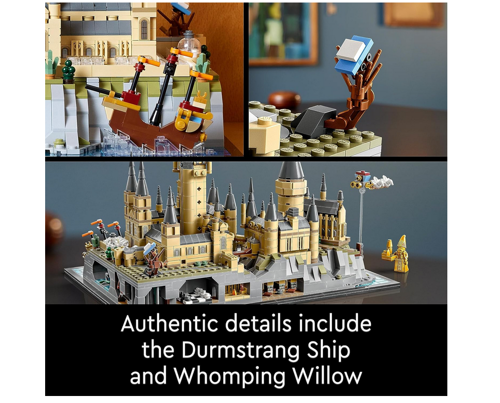 LEGO Harry Potter Hogwarts Castle and Grounds - Collectible Set for Adults incl. Main & Astronomy Towers, Great Hall, Chamber of Secrets & Architect Minifigure - 76419