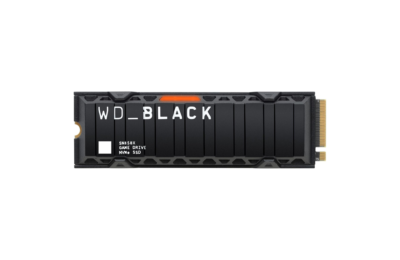 WD BLACK SN850P 2TB PS5 SSD, Officially licensed for Playstation PS5 consoles, PS5 expansion card, Speeds up to 7300 MB/s, M.2 2280 PCIe NVMe, Exclusive Heatsink Design, Internal gaming SSD, Black